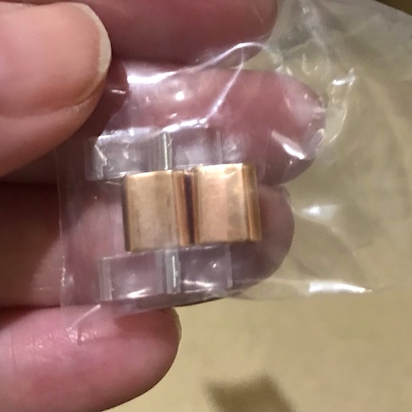 🆕🔥MICHAEL KORS BEZEL BAGUETTE GORGEOUS ROSE GOLD&CLEAR LINK STYLISH WATCH NWT! - Picture 10 of 16